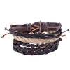 Bracelet homme Nomade en cuir tressé