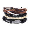 Bracelet homme Nomade en cuir tressé